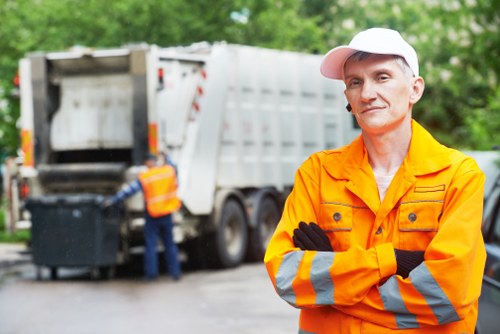 Hazardous waste being contained and labelled securely