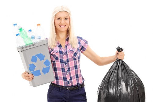 Different types of construction waste materials