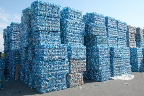 Recycling process in Deptford waste management